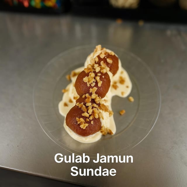 Gulab Jamun Sundae.