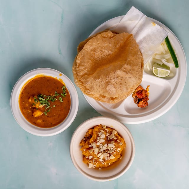 Special-Halwa Puri.